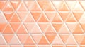 Glossy Peach Triangular Tiles Seamless Geometric. Royalty Free Stock Photo