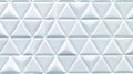 White Triangular Tiles Geometric Seamless Pattern. Royalty Free Stock Photo