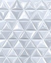 Repeating Pattern of Glossy White Triangular Tiles Royalty Free Stock Photo