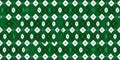 Festive Green and White Argyle Pattern with Intricate Snowflake Design Royalty Free Stock Photo