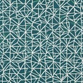 A repeating pattern of interlocking triangles in shades of blue and green1, Generative AI Royalty Free Stock Photo