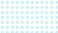 Repeating Pattern of Light Blue Starburst Shapes on White abstract background Royalty Free Stock Photo
