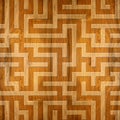 Repeating pattern with maze - decorative pattern - Interior wallpaper - seamless background