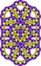 Repeating pattern in rainbow colors