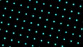 Repeating pattern of rotating stars on black background. Animation. Rapport or ornament of simple rotating stars on