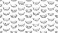 A repeating pattern of simplistic, cartoonish, toothy grins on a Royalty Free Stock Photo