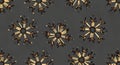 Burnt Match Snowflake Pattern Royalty Free Stock Photo