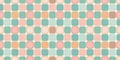 Repeating pattern of soft rounded rectangles in pastel hues. Generative AI Royalty Free Stock Photo