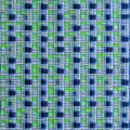 A repeating pattern of squares in shades of blue and green2, Generative AI Royalty Free Stock Photo