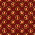 Fabric patterns with egg motifs for Easter. Royalty Free Stock Photo