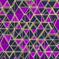 A repeating pattern of triangles in shades of purple and pink, forming a diamond design2, Generative AI