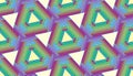 Repeating Rainbow Triangles - Tileable Background