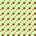 Repeating red paprika pattern
