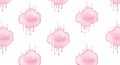 Abstract Pink Watercolor Splatter Seamless Pattern Royalty Free Stock Photo