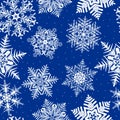 Repeating Snowflake Background