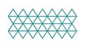 Repeating Triangular Grid Pattern Vector, vector design Generative AI Royalty Free Stock Photo