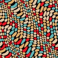 Repeating vector retro pattern Royalty Free Stock Photo