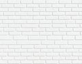 Repeating white brick wall pattern with fine grout lines and subtle shading white brick pattern Royalty Free Stock Photo