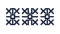 Repeating \'X\' Mark Grid Abstract Pattern, vector design Generative AI Royalty Free Stock Photo