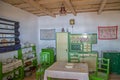 Interior at one farmhouse of ukrainian ethnics in Maramures region, Romania Royalty Free Stock Photo