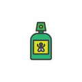 Repellent spray insect filled outline icon Royalty Free Stock Photo