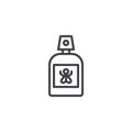 Repellent spray insect line icon Royalty Free Stock Photo