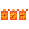 Repellent spray insect. Set of icons. Protection from the mosquito, midge, gnat, cockroach, ant. Aerosol for bug bite prevention. Royalty Free Stock Photo