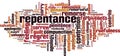 Repentance word cloud
