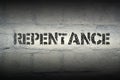 Repentance WORD GR Royalty Free Stock Photo
