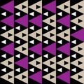 Repetition of geometric tiles made of triangles. Vector Seamless pattern. Modern stylish texture for textiles or wallpaper