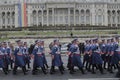 Repetition for Romanian National Day Parade Royalty Free Stock Photo