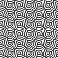 Repetitive Decorative Graphic Plexus Repetition Texture. Continuous Tileable Vector Circular Design Pattern. Seamless Fashion