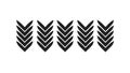 Repetitive Downward Chevron Arrows Pattern Icon Vector, vector design Generative AI Royalty Free Stock Photo
