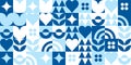 Repetitive Geometric Abstract Pattern â Clean Minimalist Vector Illustration