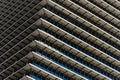 Repetitive horizontal louvers Royalty Free Stock Photo