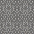 Repetitive Islamic Graphic Polygon, Wallpaper Texture. Repeat Ramadan Vector Symmetrical Repetition Pattern. Continuous White