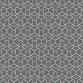 Repetitive Islamic Graphic Polygon, Wallpaper Texture. Repeat Ramadan Vector Symmetrical Repetition Pattern. Continuous White
