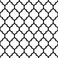 Moroccan tiles design, seamless black pattern, geometric background