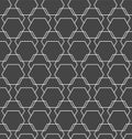 Repetitive Ornament Vector Hex, Backdrop Texture. Repeat Modern Graphic Polygon Grid Pattern. Continuous Ramadan Continuous,