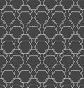 Repetitive Ornament Vector Hex, Backdrop Texture. Repeat Modern Graphic Polygon Grid Pattern. Continuous Ramadan Continuous,