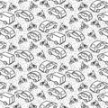 Repetitive pattern with transport cars