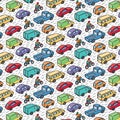 Repetitive pattern with transport cars