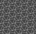 Seamless Fabric Vector Triangle Tile Pattern. Continuous Asian Graphic, Geo Decor Texture. Repetitive East Continuous, Background