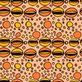 repiat caviar pattern with bubbles and dots