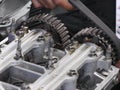 Replacement of camshaft timing belt