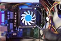 Replacement of the cpu fan in the computer Royalty Free Stock Photo