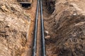 Replacement of underground district heating pipes