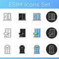 Replacement window opportunity icons set