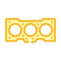 replacing the cylinder head gasket color icon vector illustration Royalty Free Stock Photo