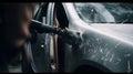 Replacing a damaged car door with a new one using a power generative AI